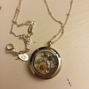 Origami owl locket and charms